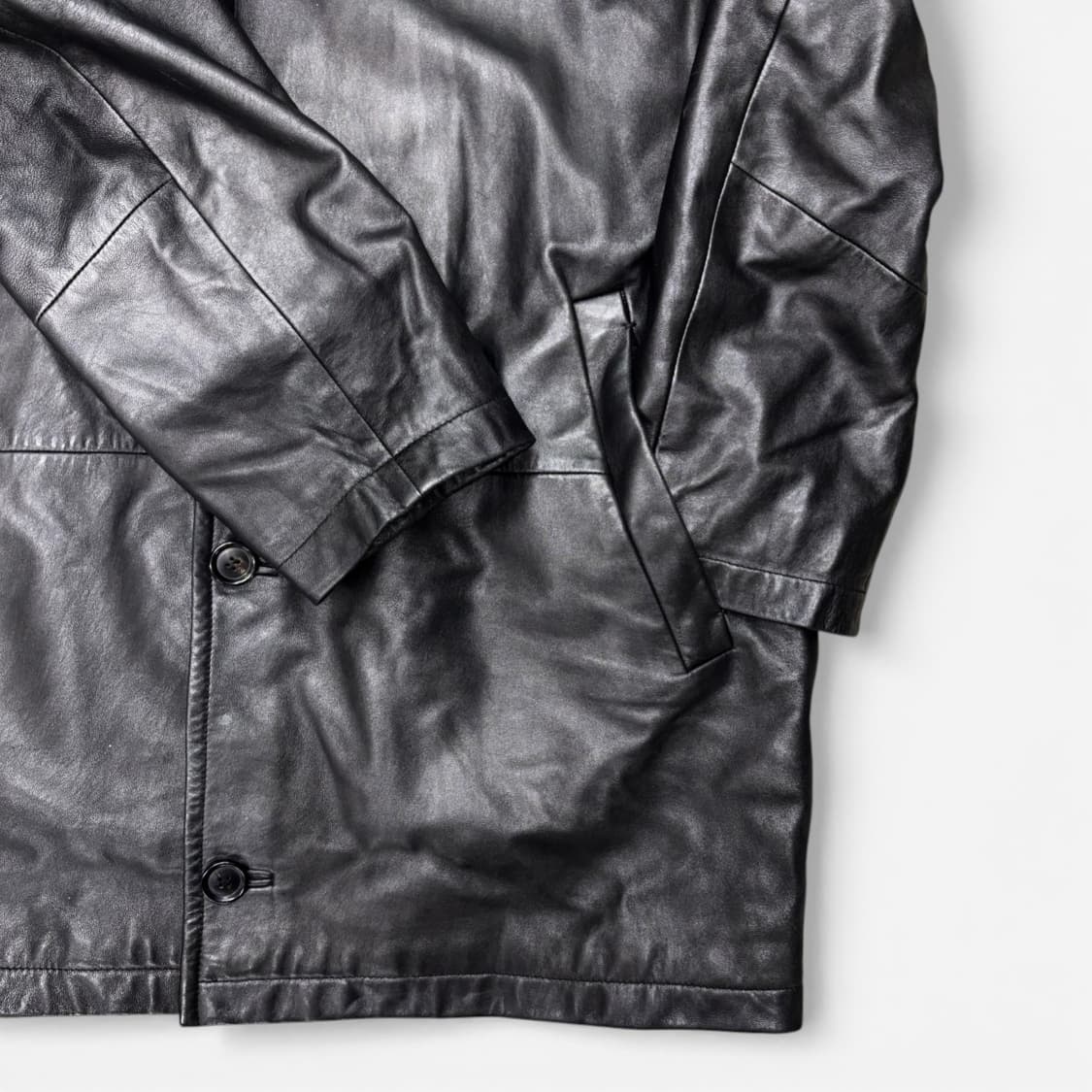 휴고 보스 램 레더 카코트 상품이미지8