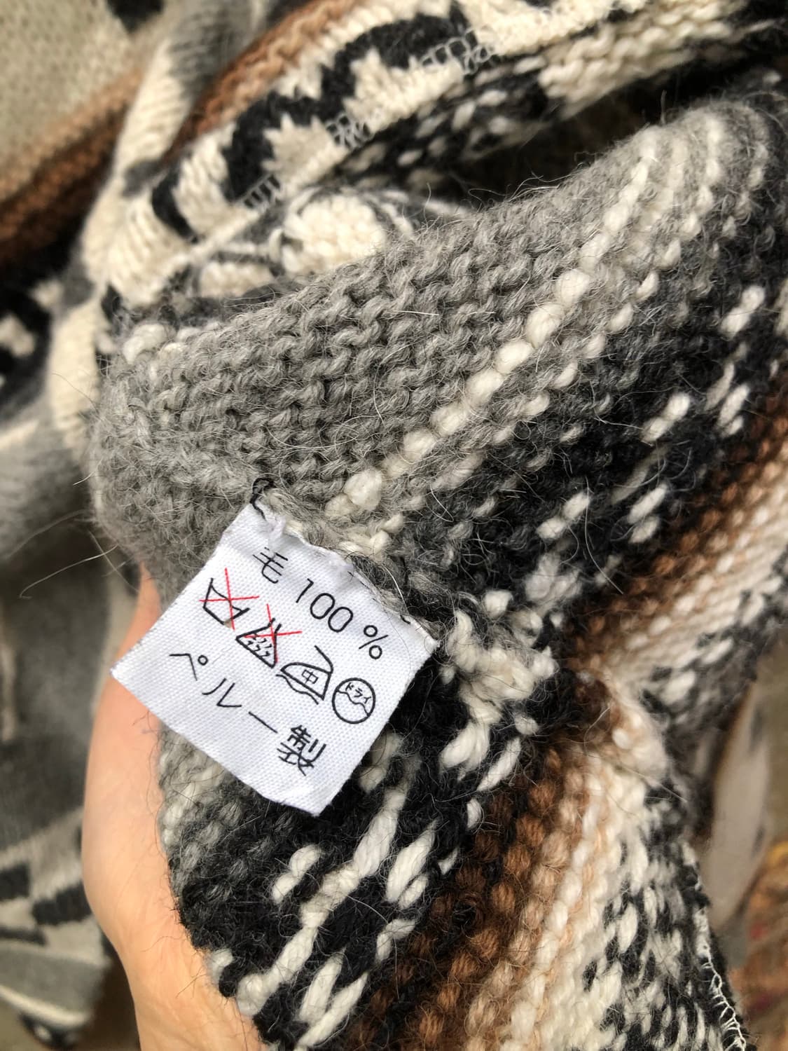 Alpaca wool 100% handmade knit 상품이미지9