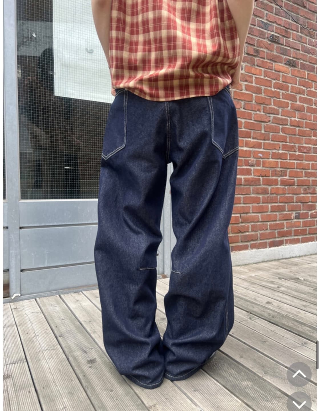 커브드 생지 데님 팬츠 32 상품이미지2