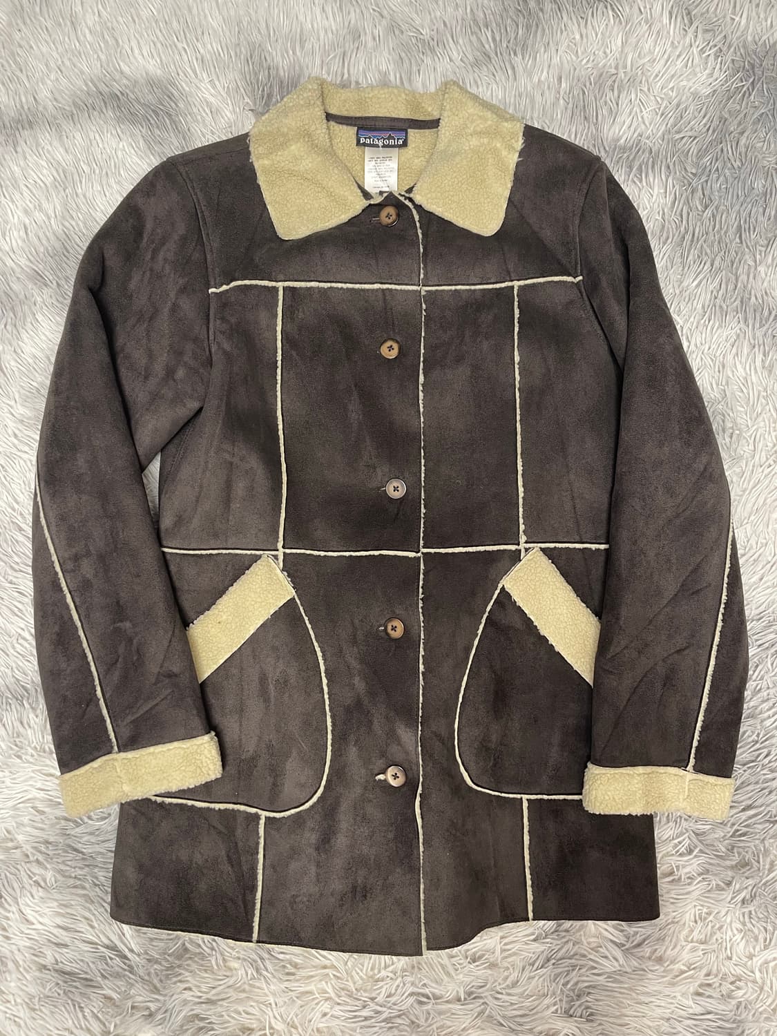 파타고니아 스웨이드 무스탕 자켓 브라운 상품이미지2