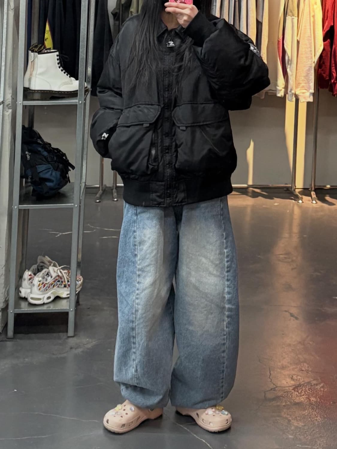 스타터 MA-1 블랙 투포켓 자켓 A3204 상품이미지1