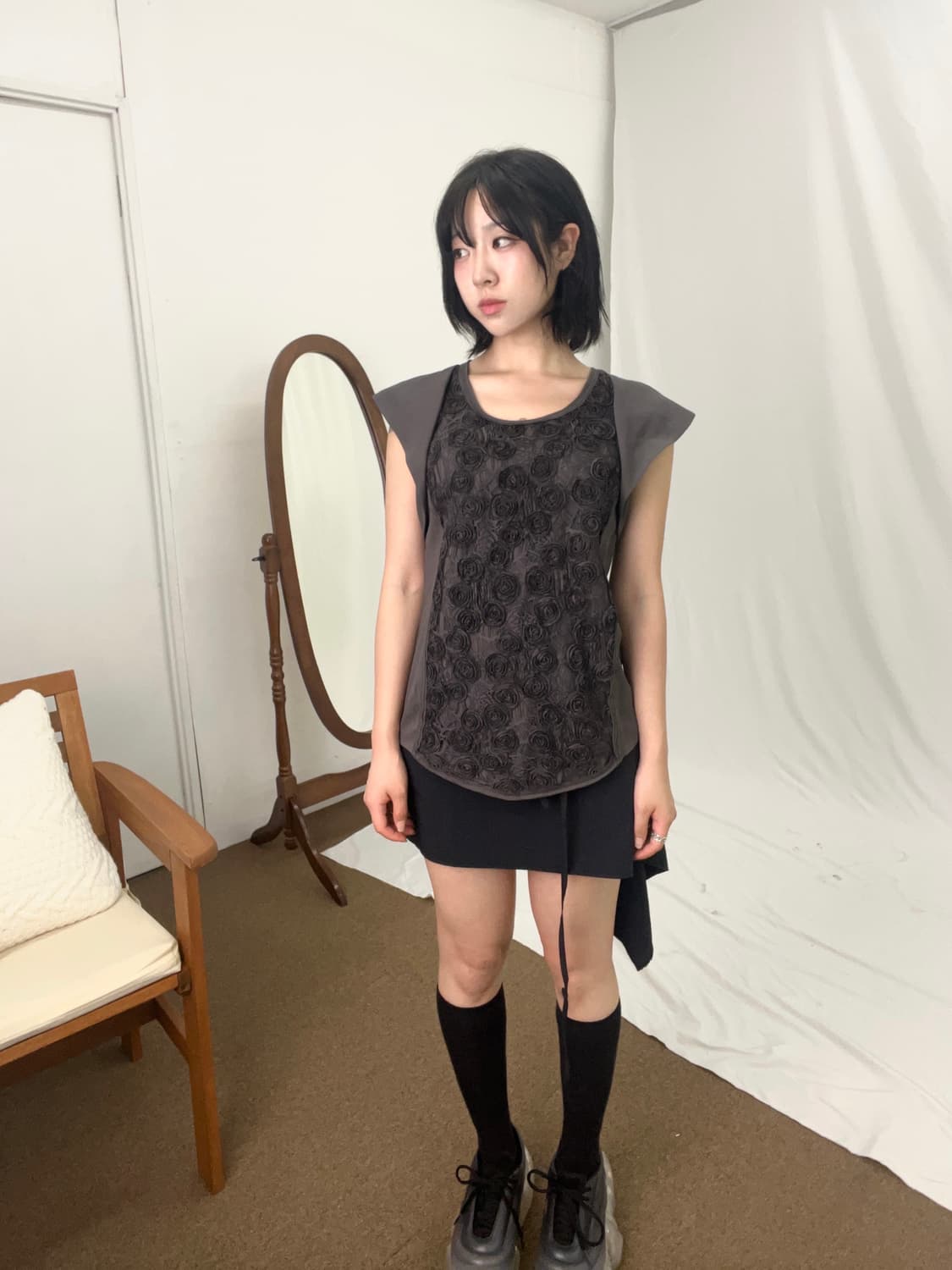 MICHAA Sleeveless corsage blouse 상품이미지1