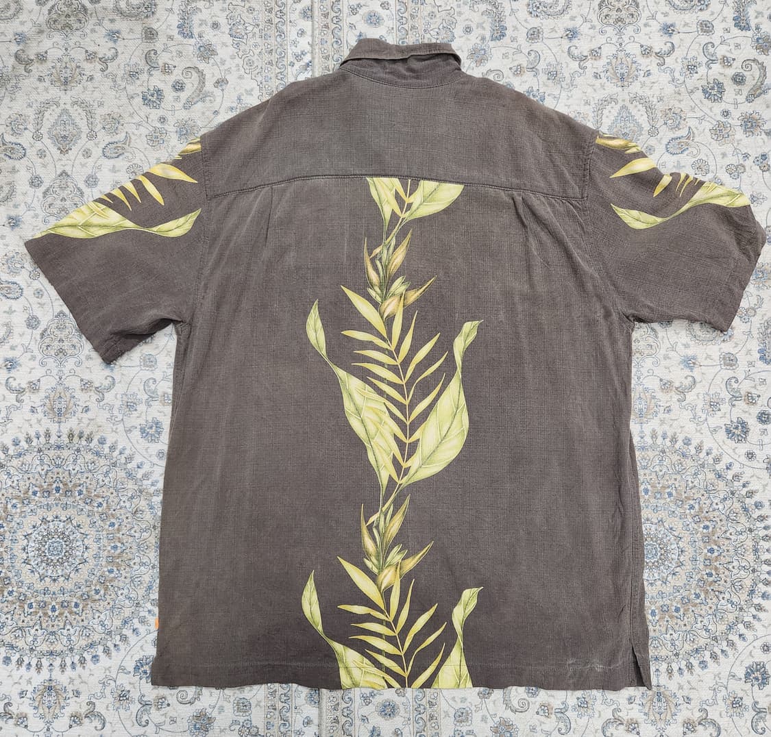 퀵실버 린넨 야자수 셔츠 M 상품이미지2