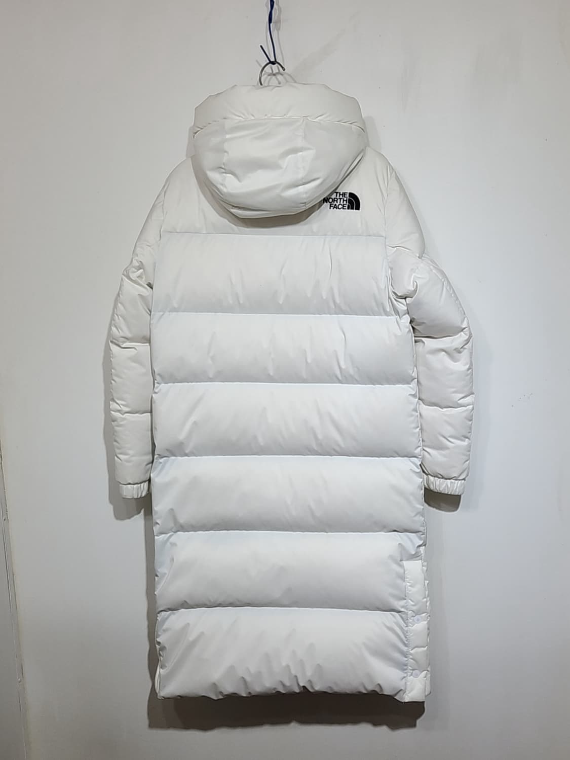 (S) 노스페이스 다운 롱패딩 화이트 오리털 패딩코트 후드  상품이미지6