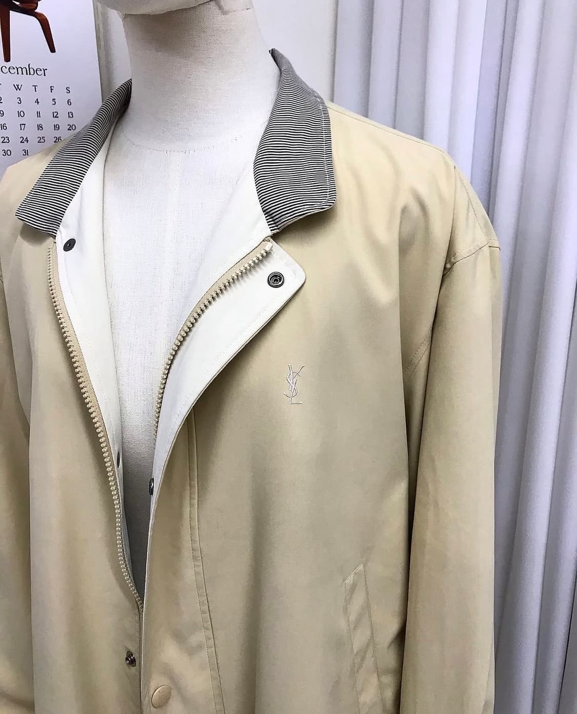 입생로랑 로고 블루종 자켓 상품이미지7