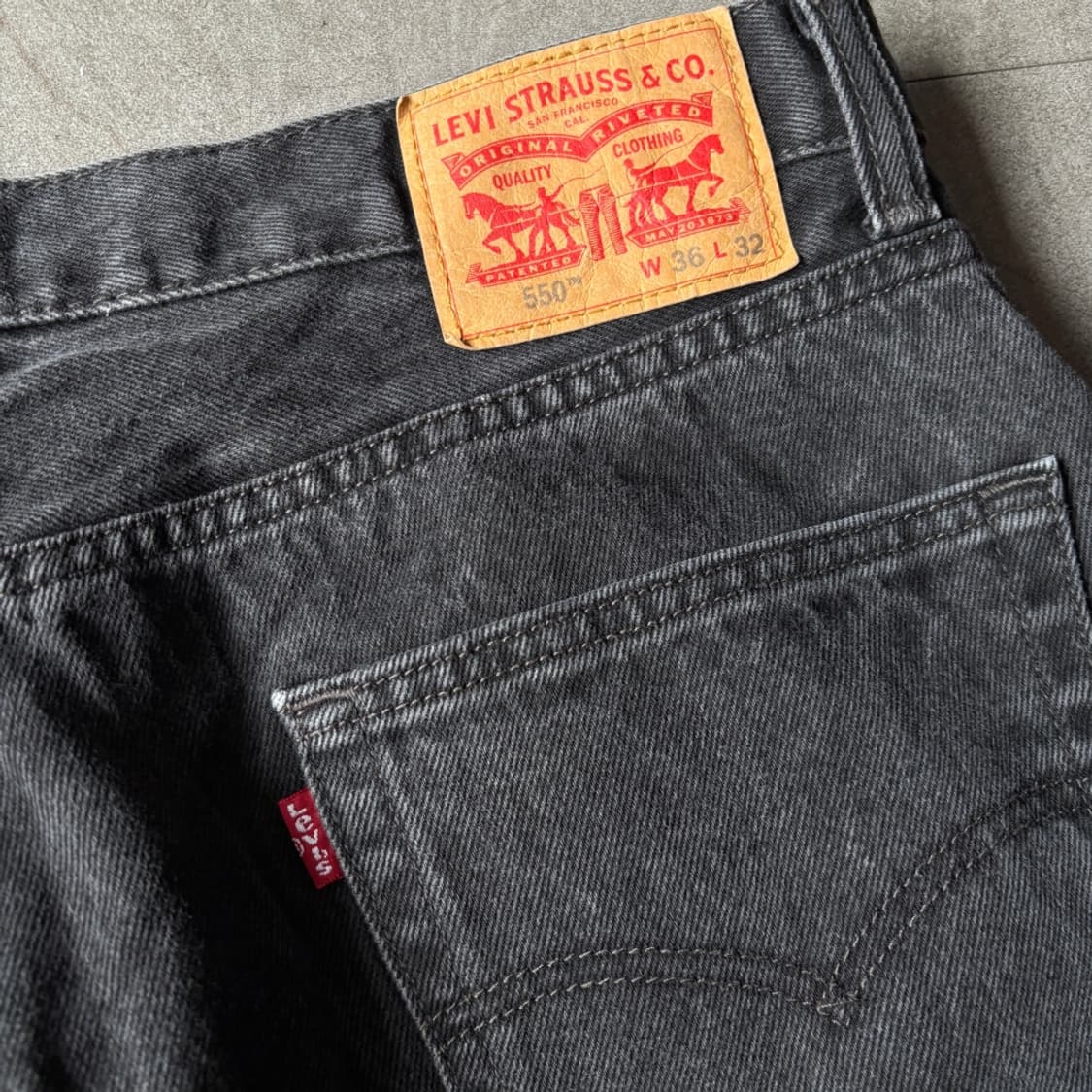 리바이스 정품 550 데님 블랙 팬츠 바지 상품이미지10