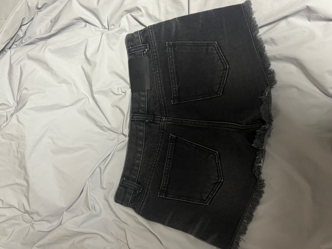 시너진 캣워싱 데미지 데님 쇼츠 L 상품이미지3