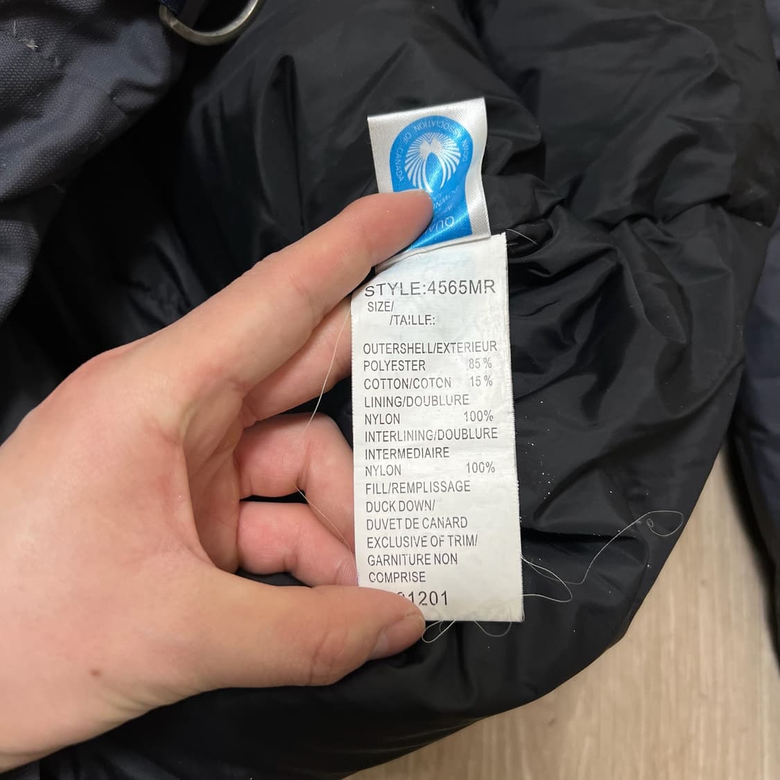 캐나다구스 남성 로고 덕다운 후드 롱패딩 XL/105  상품이미지8