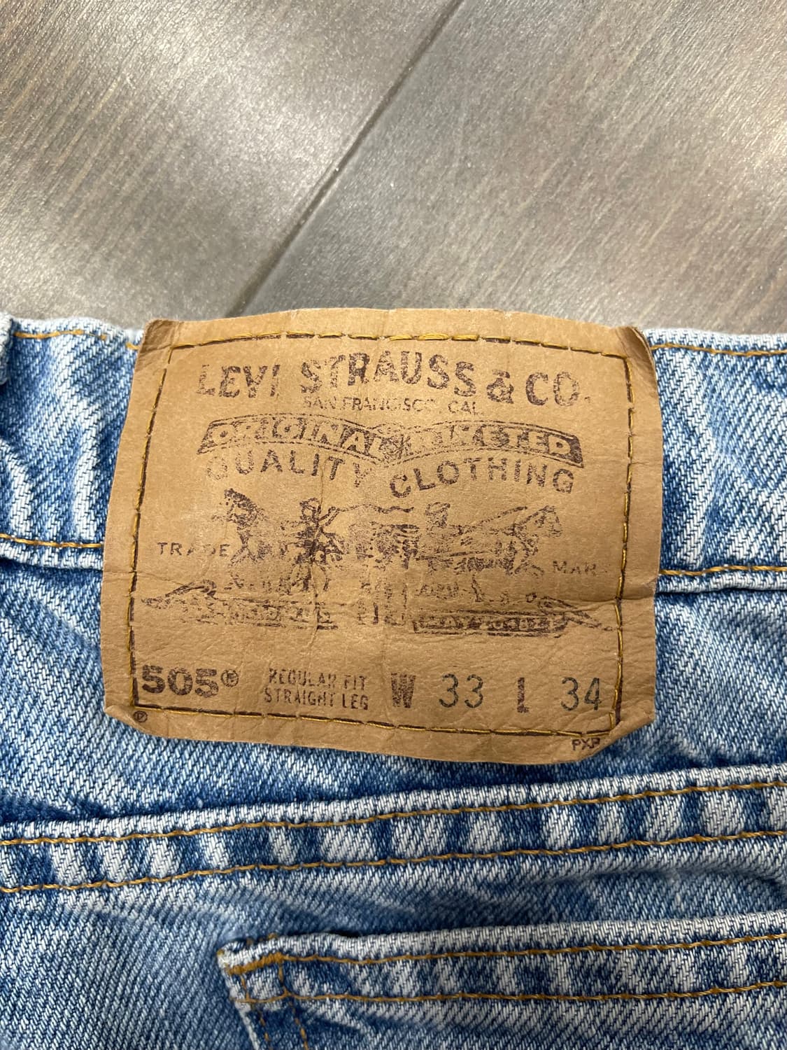 90s Levis 505 Orange Tap 32 상품이미지4