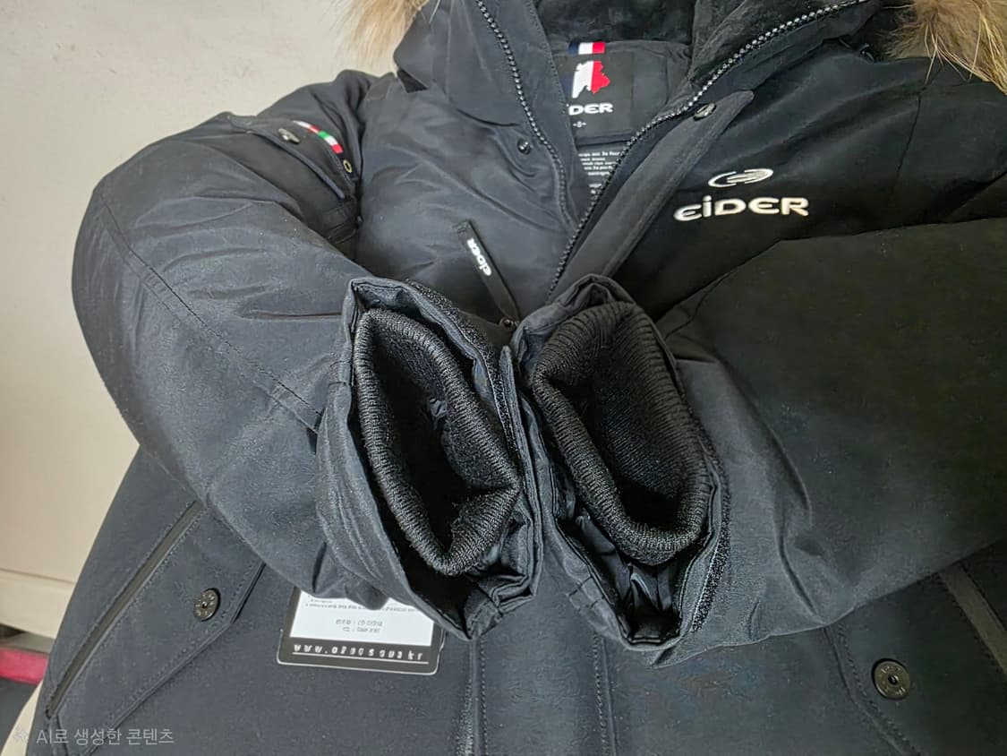 (1회착 외출x)21fw 아이더 스투키 블랙 90 상품이미지3