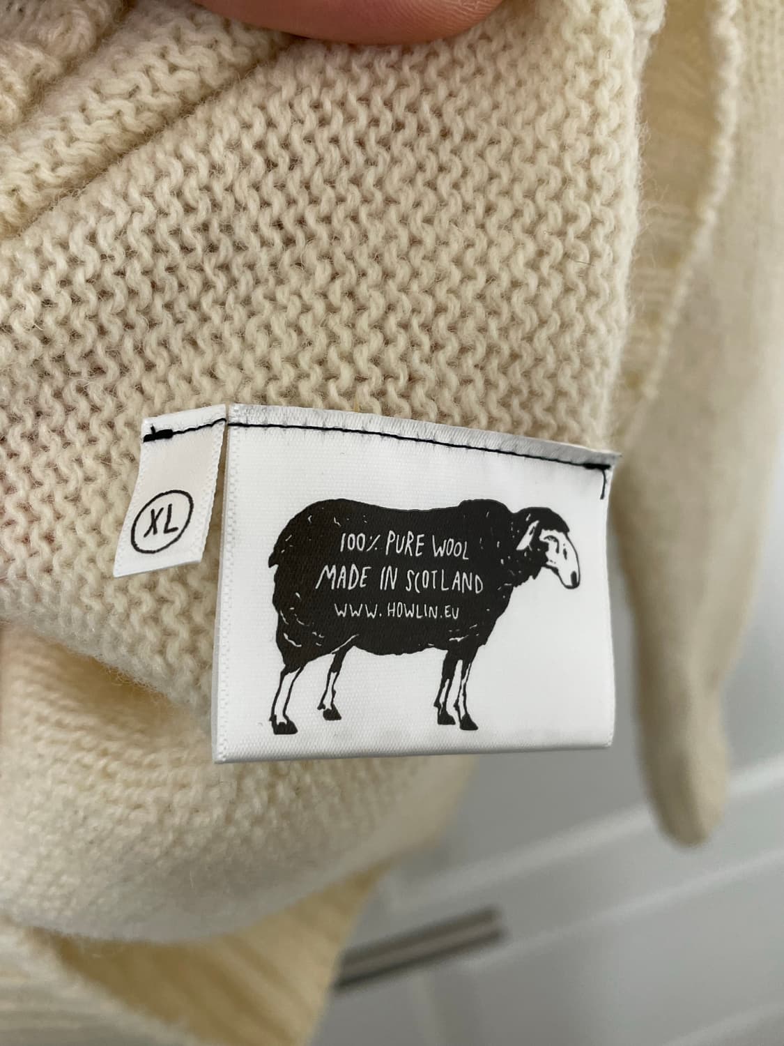 Howlin' 하울린 버스 오브 더 쿨 에크루 색 니트 XL 상품이미지6