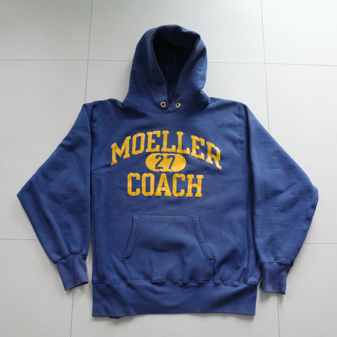 80s 챔피온 리버스위브 USA제 후드 네이비 XL 상품이미지1