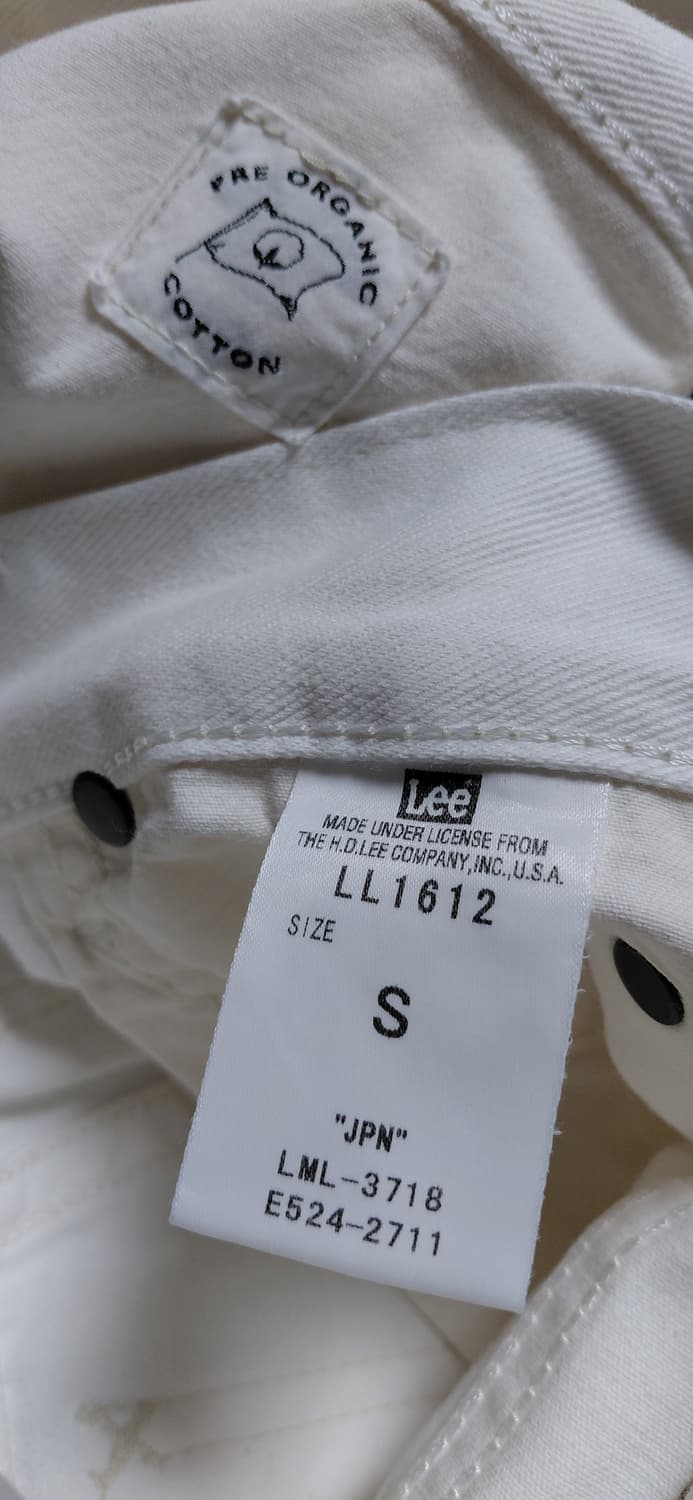 [S] Lee(리) 프리 오가닉 코튼 화이트 데님 팬츠 (LL1612) 상품이미지6
