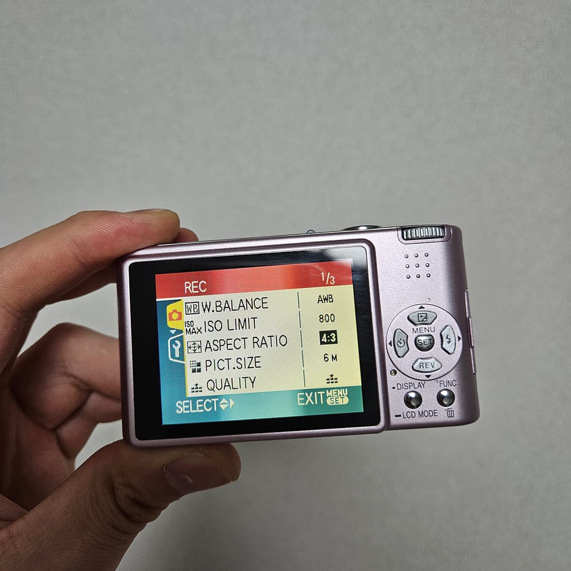 Panasonic Lumix DMC-FS1 빈티지 디카 연핑크색 상품이미지8