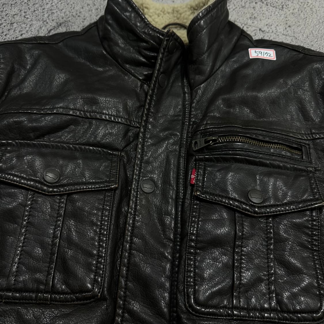 ✨ (바배) 리바이스 쉐르파 가죽 자켓  상품이미지6