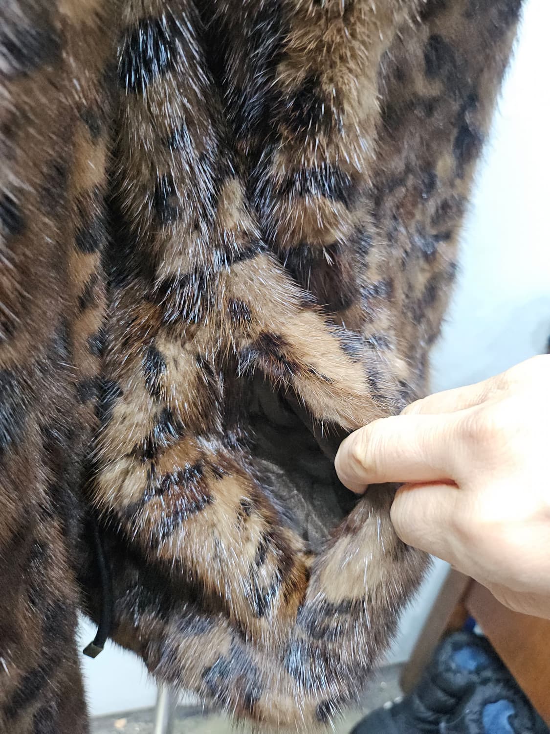 진도모피 엘페 밍크호피자켓 숏자켓 밍크코트M 상품이미지4