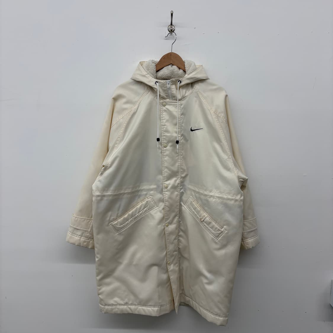 나이키 후드 롱 패딩 아이보리 M 상품이미지1