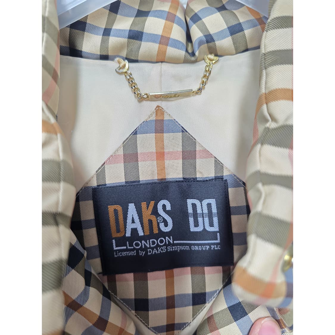 택포// 닥스 DAKS 체크패턴 다운 패딩 M 상품이미지2