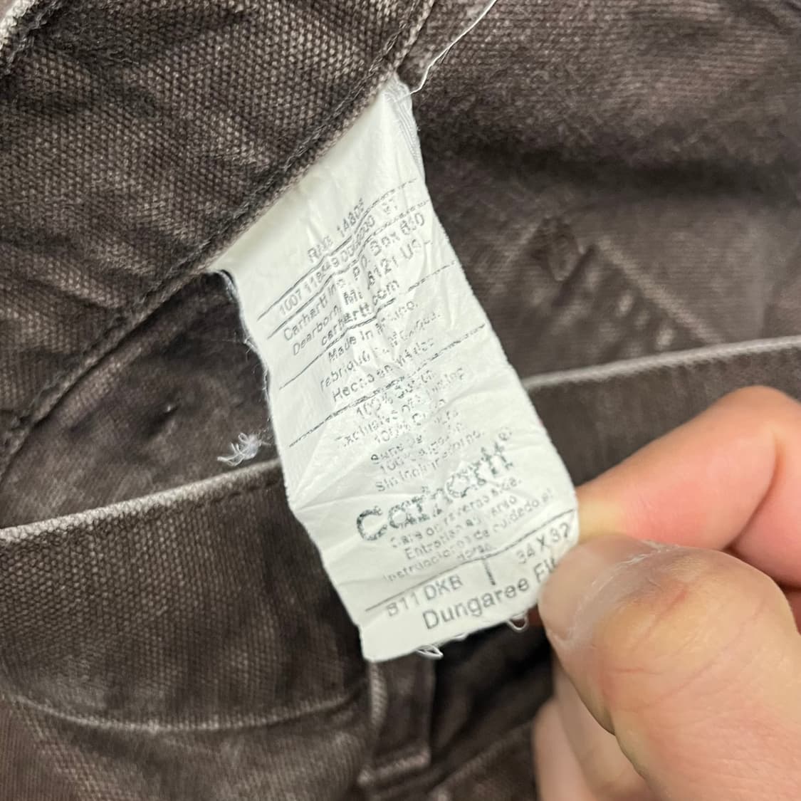 Carhartt B11 브라운 싱글니 팬츠 (34“) 상품이미지7