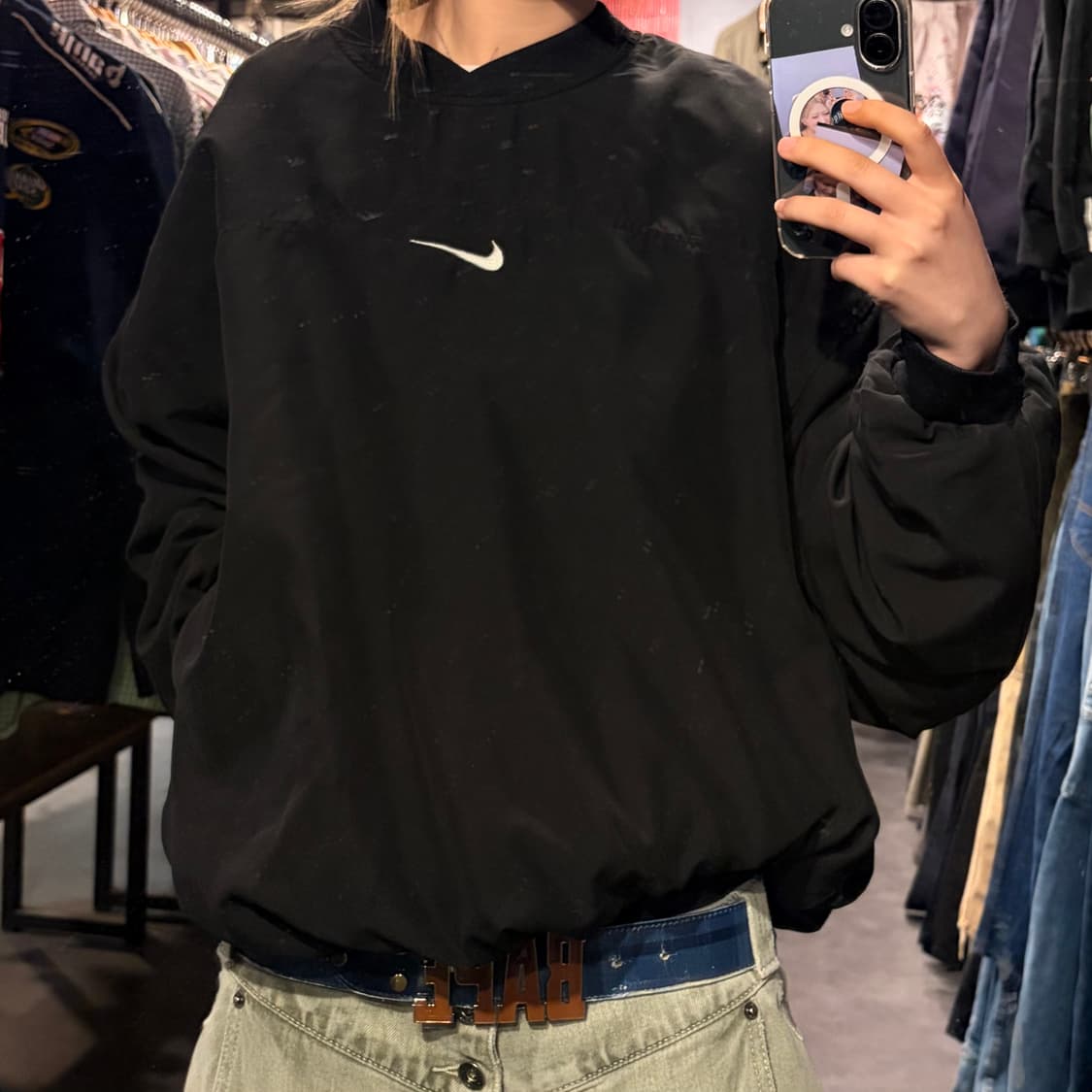 [IM]  Nike 나이키 웜업 스우시 블랙 상품이미지3