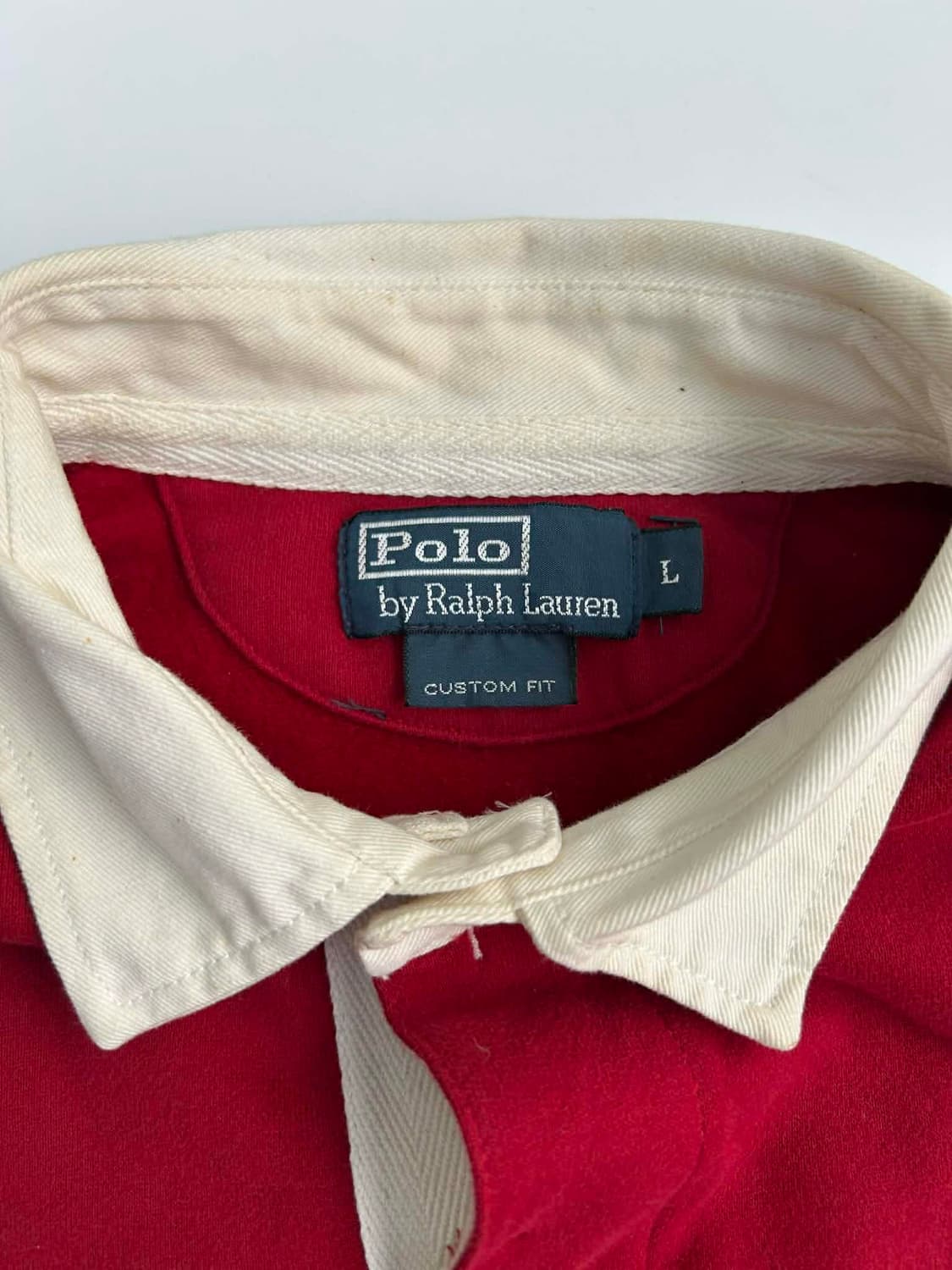 [L] 폴로 랄프로렌 럭비 셔츠 카라넥 슬리브 상품이미지3