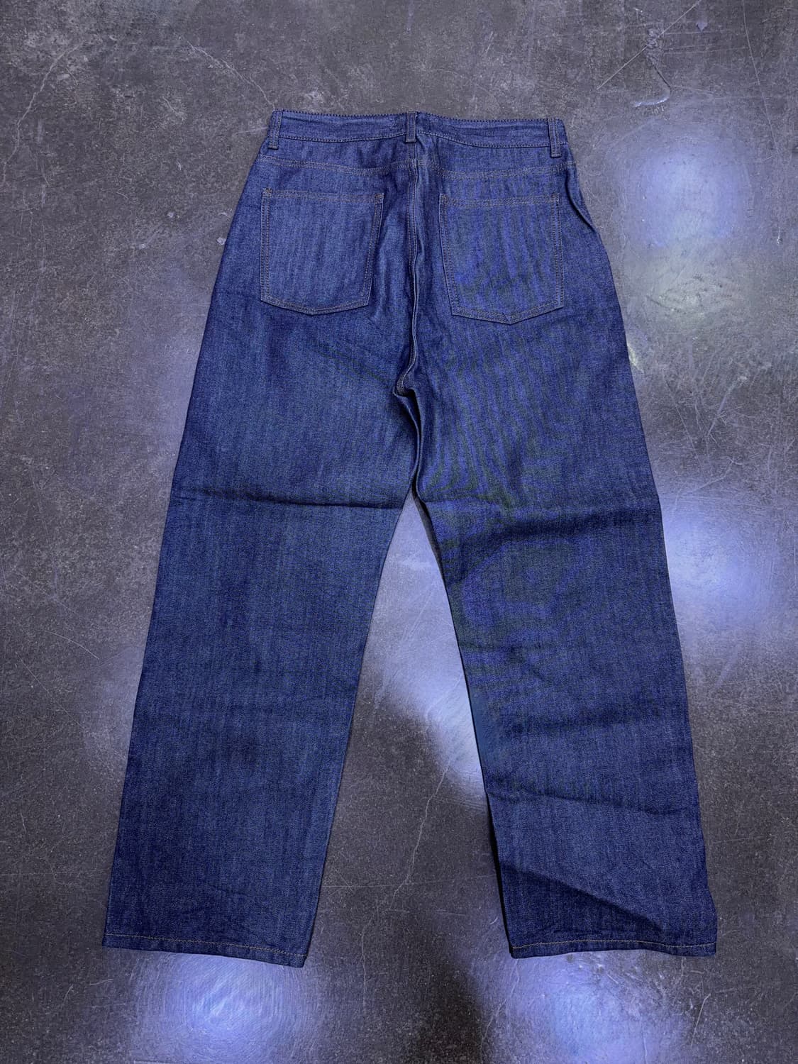 비슬로우 와이드 투턱 셀비지 데님팬츠 딥인디고 32 상품이미지2