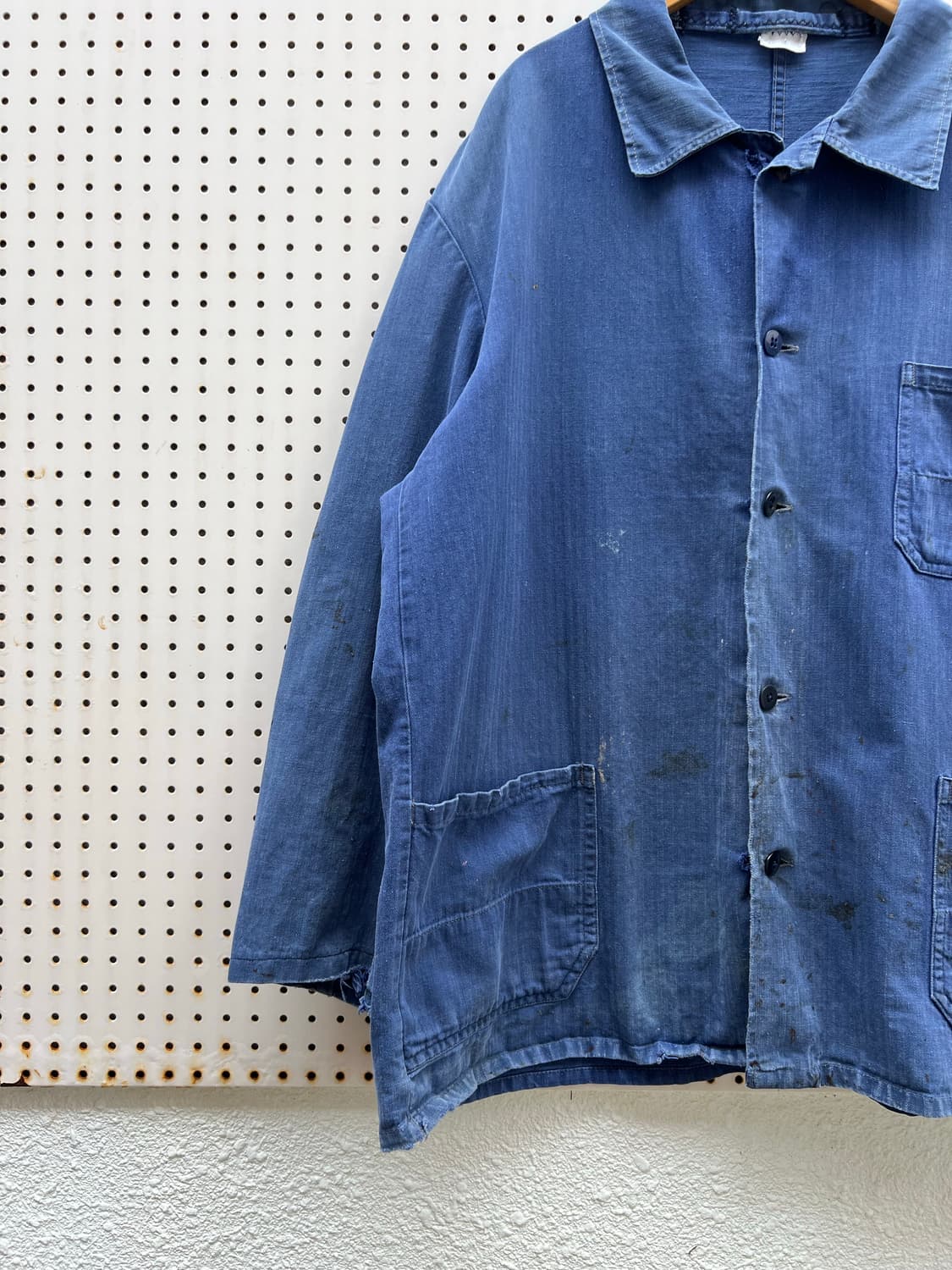 OLD VINTAGE HARD FADED HBT 헤링본트윌워크자켓 상품이미지4