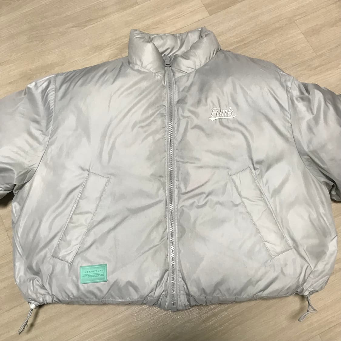 인스턴트펑크 리버시블 구스 다운 핑크 그레이 패딩 상품이미지6