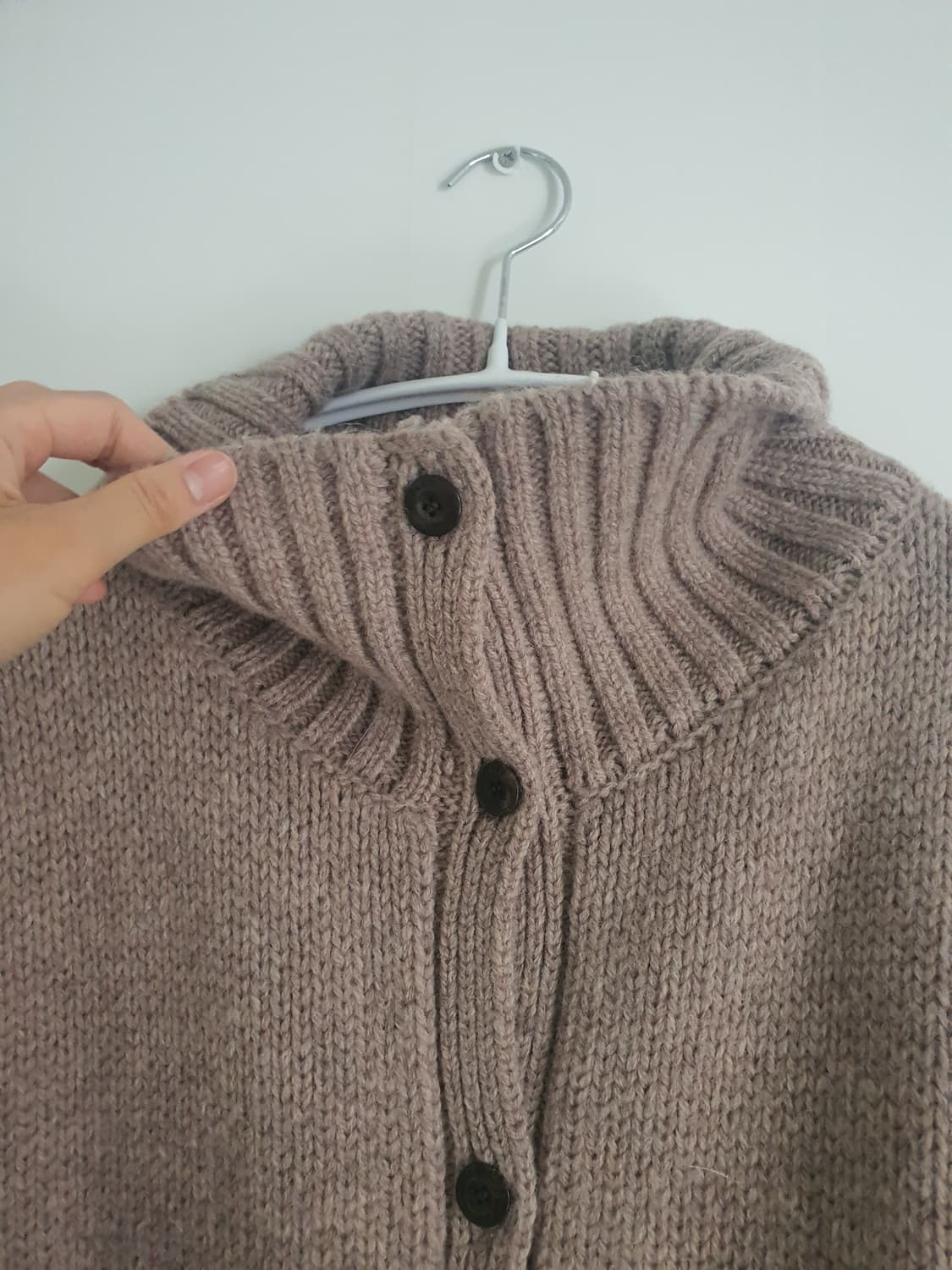 시야쥬 하이넥 니트 가디건 상품이미지2