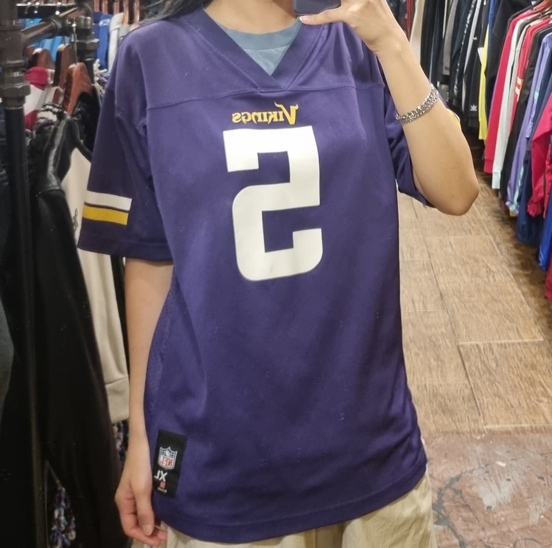 [Hi] NFL 풋볼 져지 반팔티 퍼플 상품이미지2