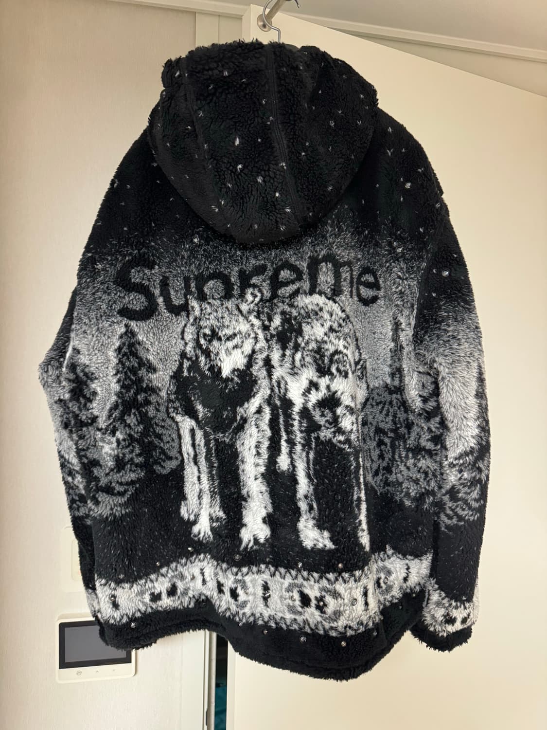 슈프림 x B.B. 사이먼 리버시블 후드 플리스 자켓 블랙 25FW XL 상품이미지3