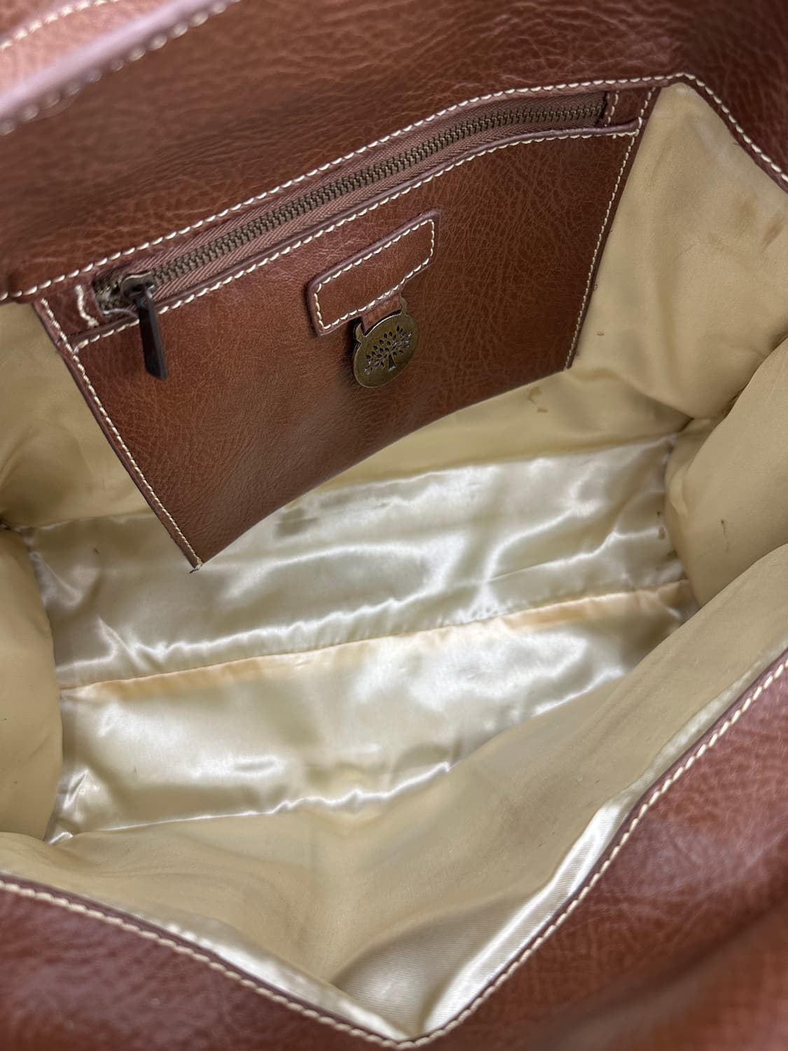 Stud brown satchel bag 상품이미지8