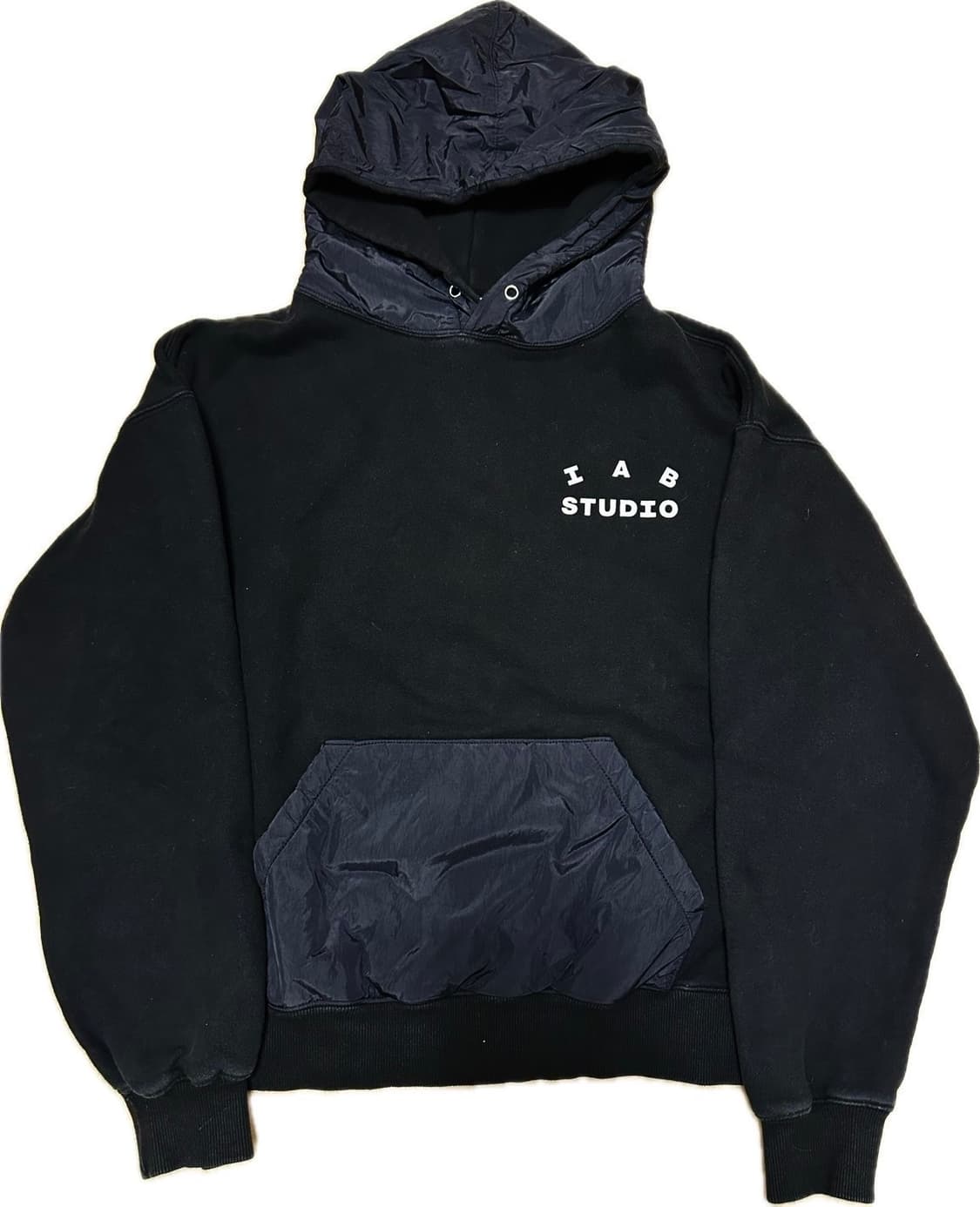 아이앱 스튜디오 우븐 후드 블랙 M 상품이미지1