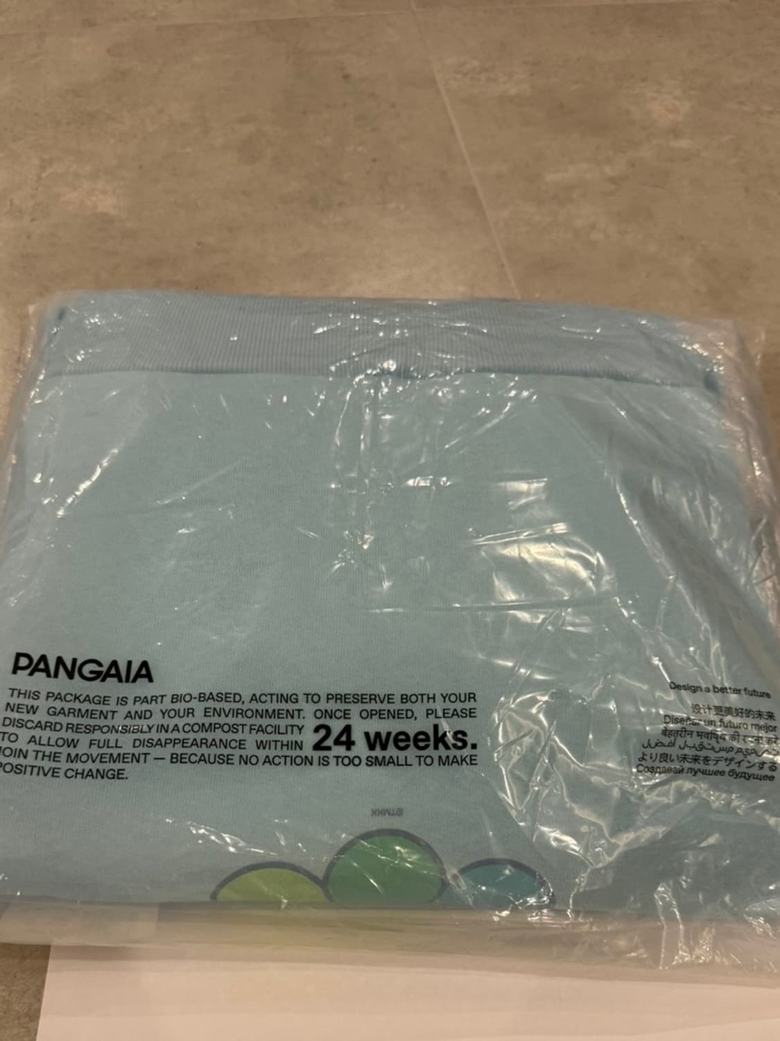 PANGAIA x 무라카미 다카시 x MoMA 플라워볼 후드 라이트블루 상품이미지3