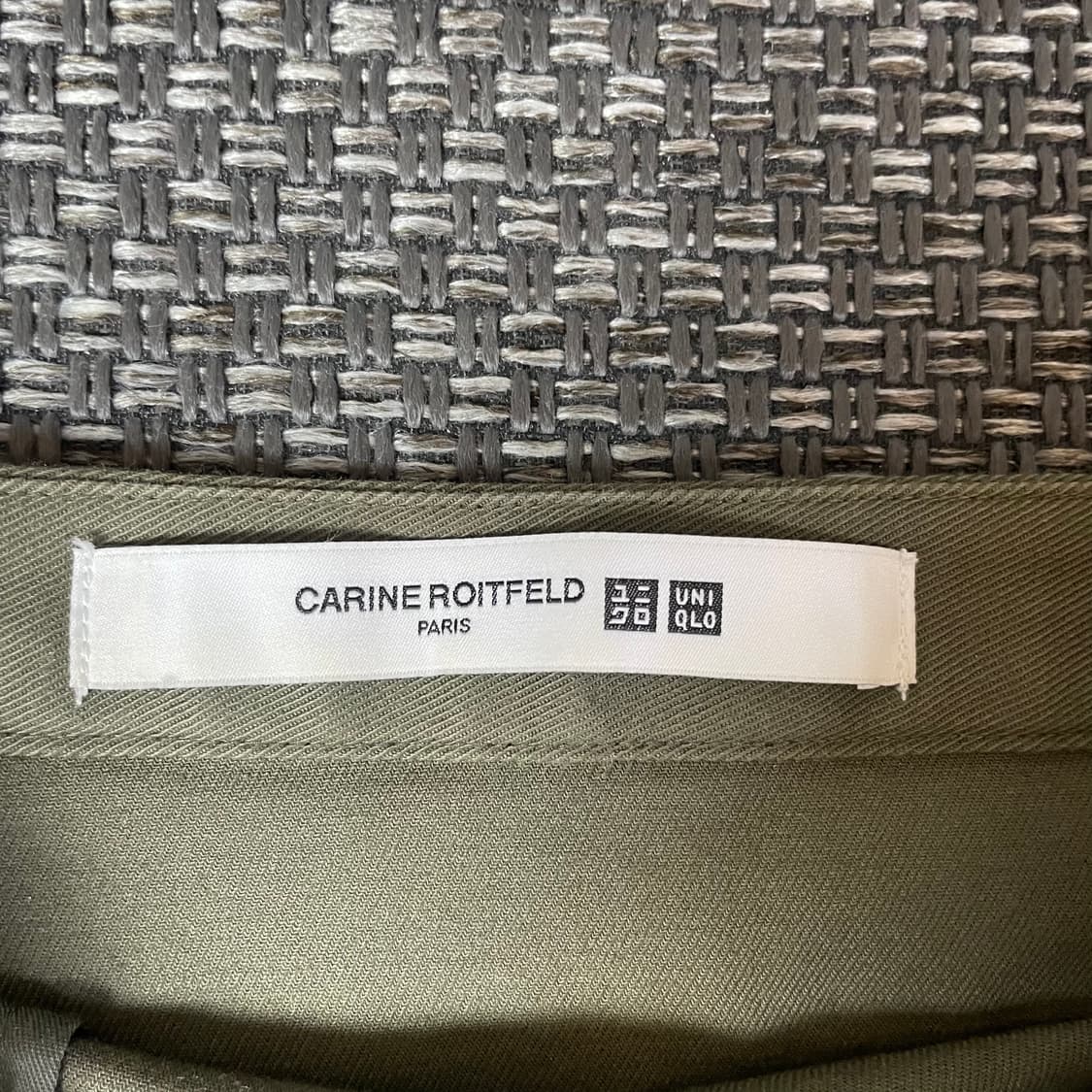 (28) 유니클로x카린로이펠트 카키 포켓 미디 스커트 상품이미지4