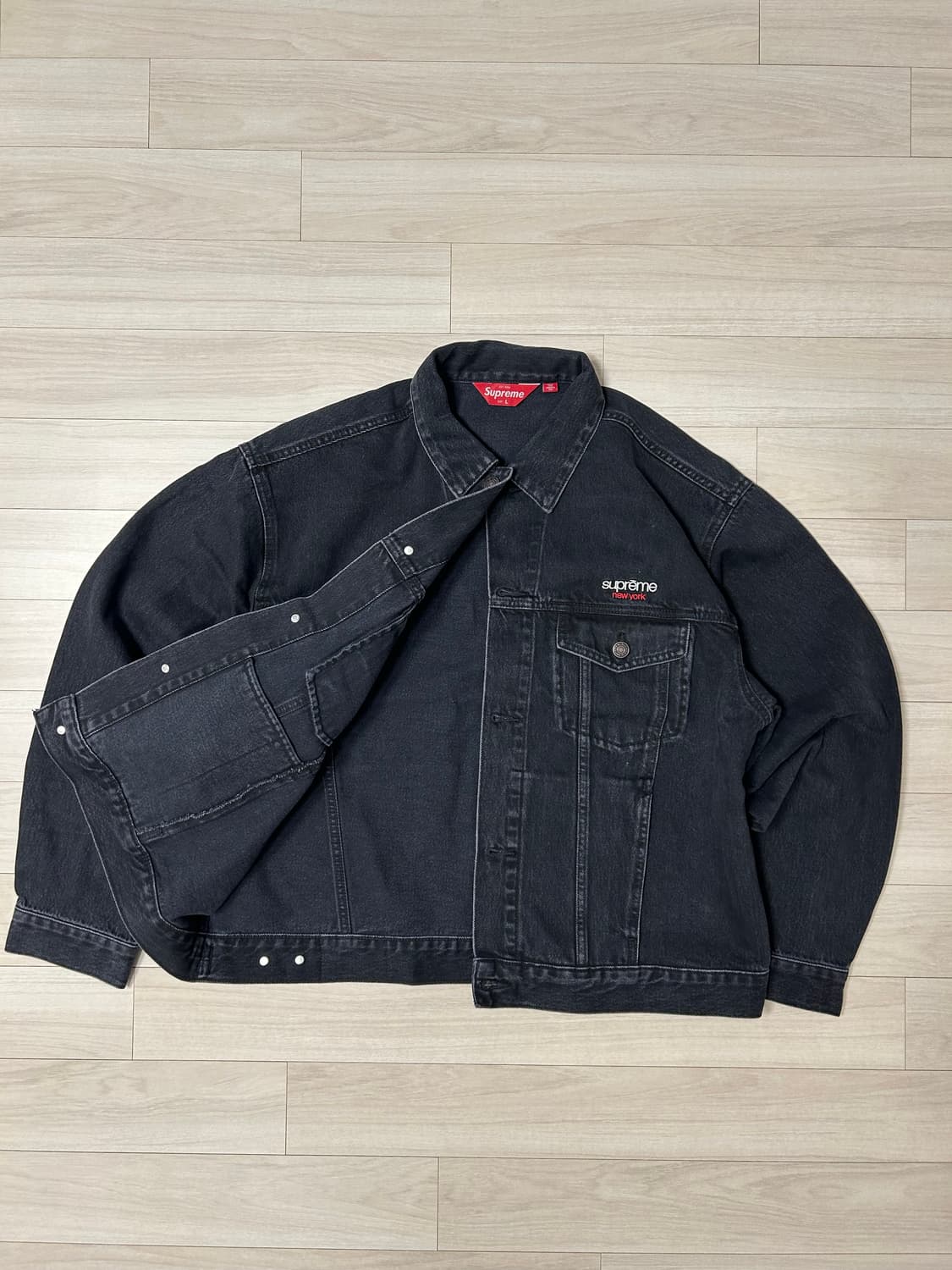 (L) 슈프림 자가드 데님 트러커 자켓-26ss 상품이미지2