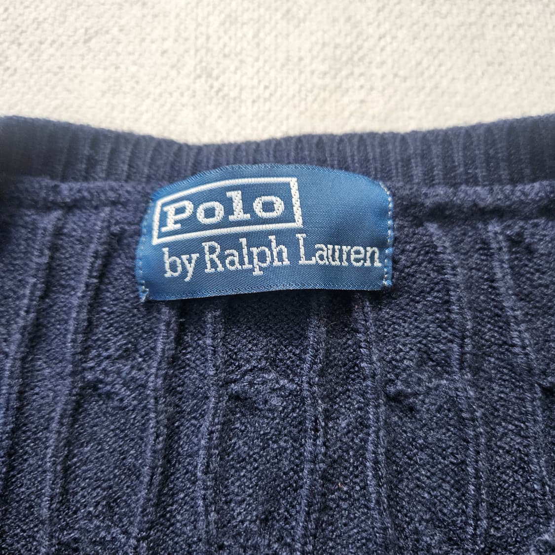 실측확인 폴로랄프로렌 케이블 니트 가디건 0331Y 상품이미지3