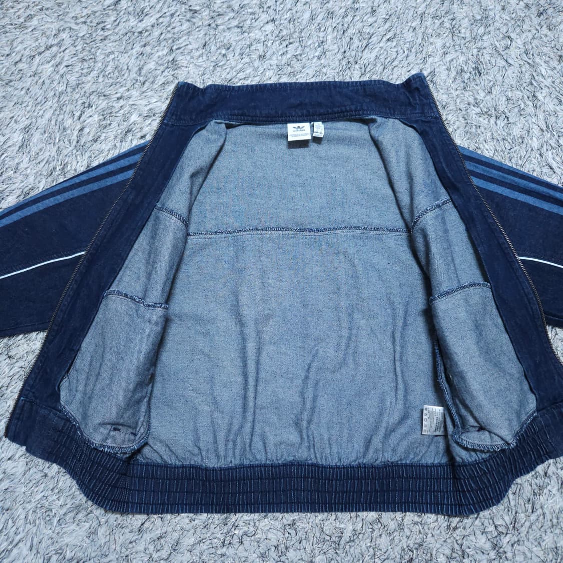아디다스) XS 여자 데님 트랙탑자켓 / 왕눈이샵 상품이미지8