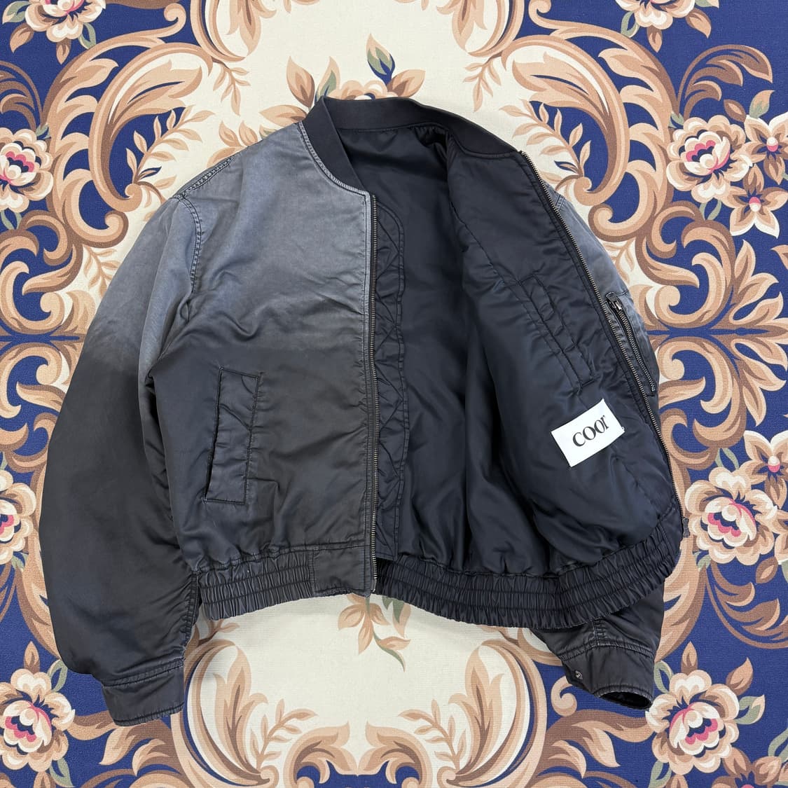 (M)쿠어 COOR 스머징 MA-1 봄버 자켓(2Way지퍼) 상품이미지2