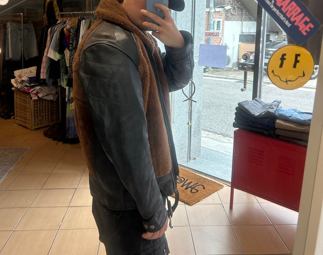 90’s  grizzly leather jacket 상품이미지9
