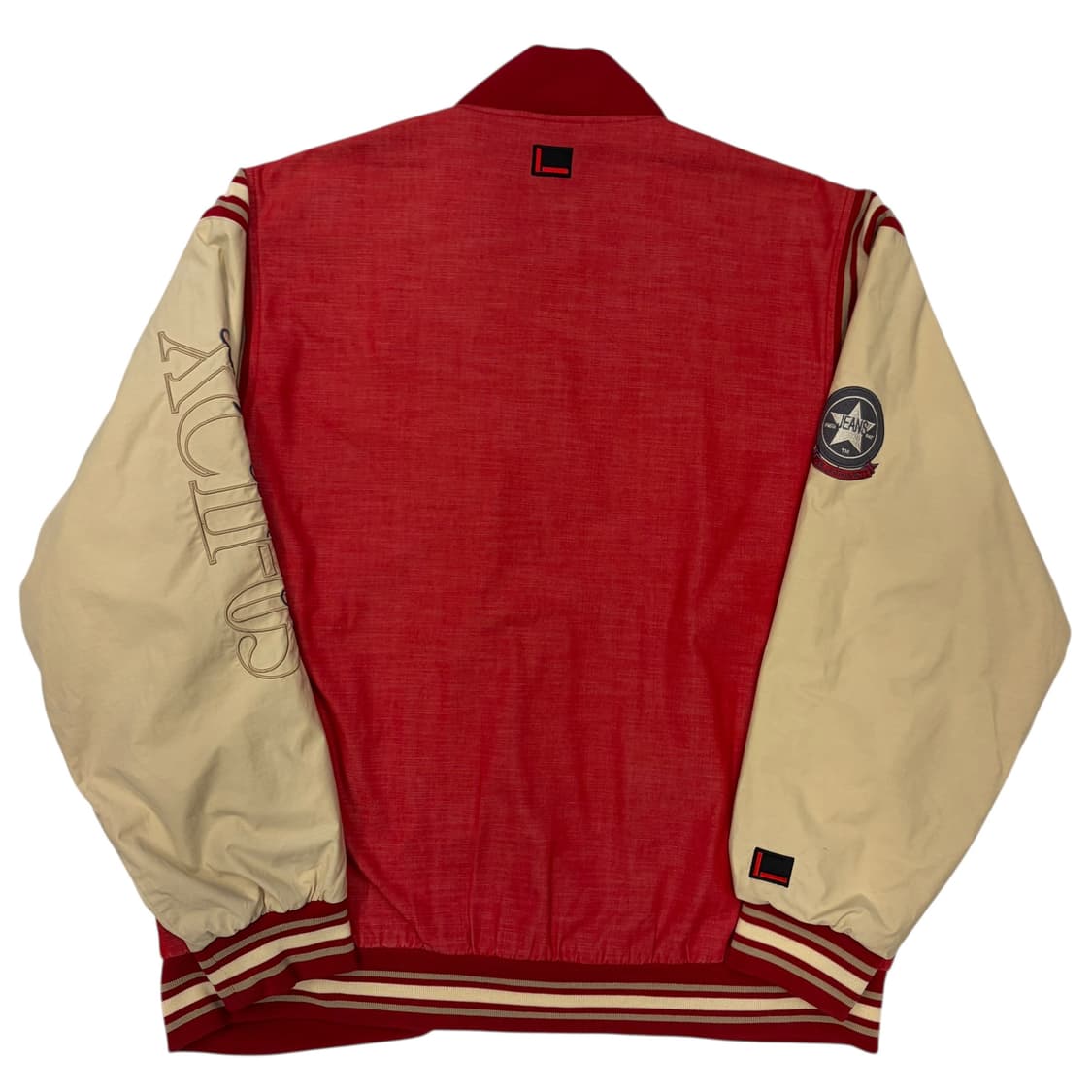 00s 푸부 올드스쿨 배색 바시티 자켓 XL 상품이미지4