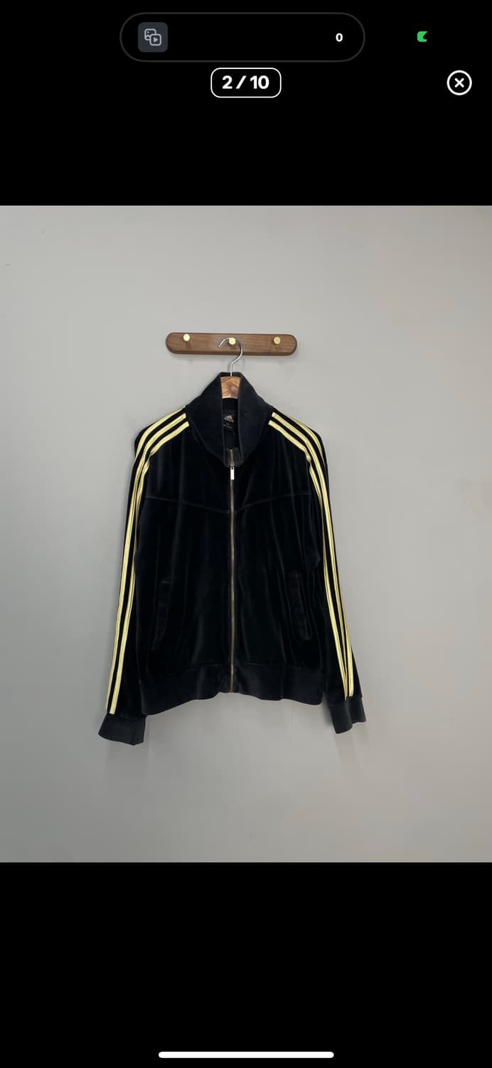 아디다스 블랙 벨벳 백로고 트랙탑 져지 A3587 상품이미지2