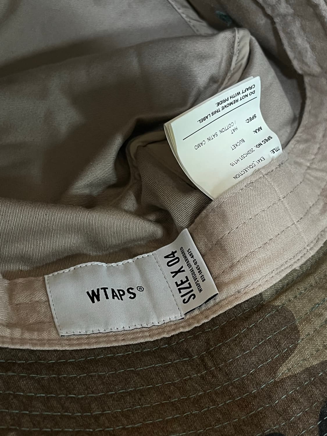 WTAPS 20FW 카모 버킷햇  상품이미지3