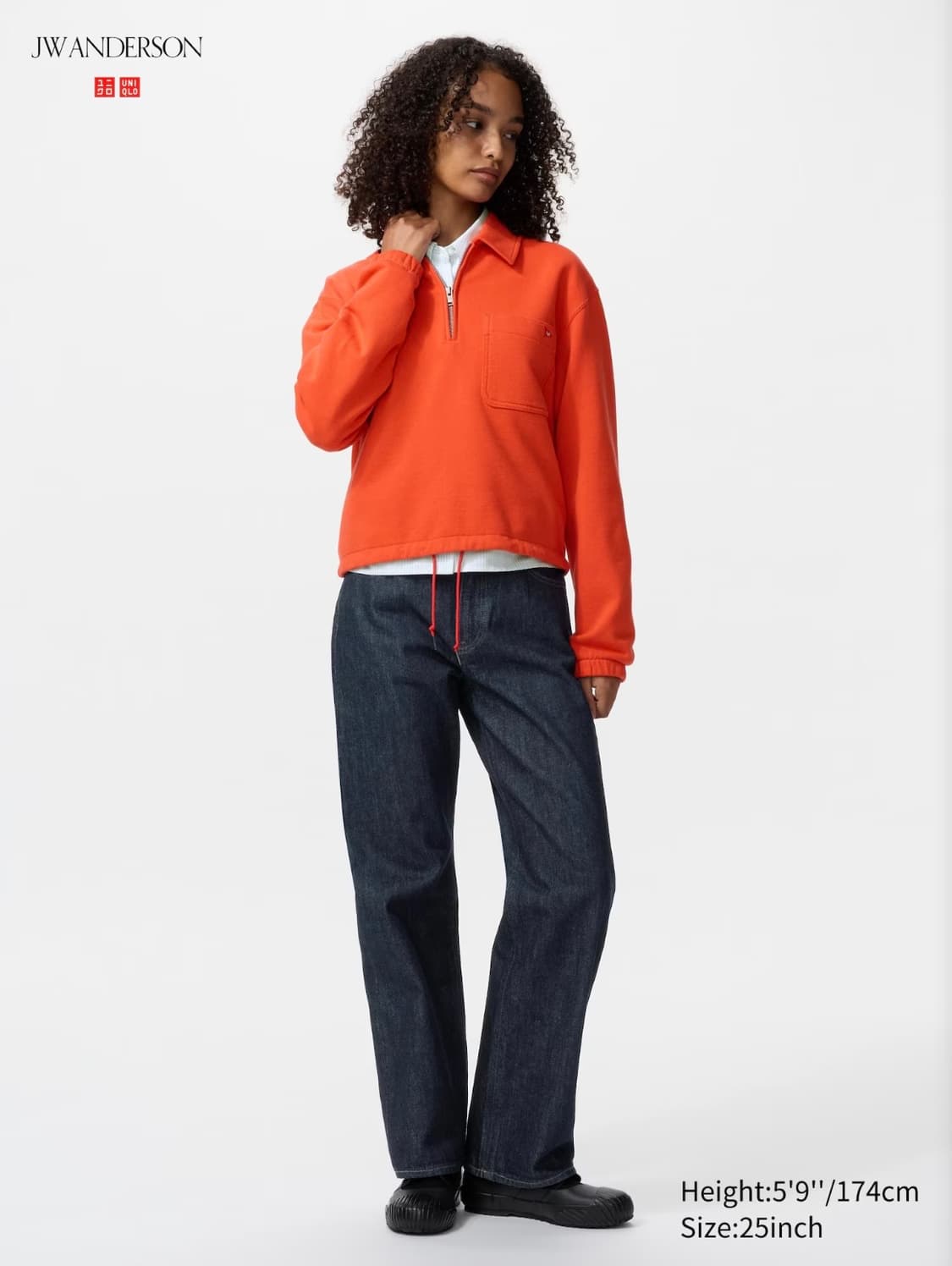 유니클로 JW앤더슨 우먼 스트레이트 데님팬츠  상품이미지1