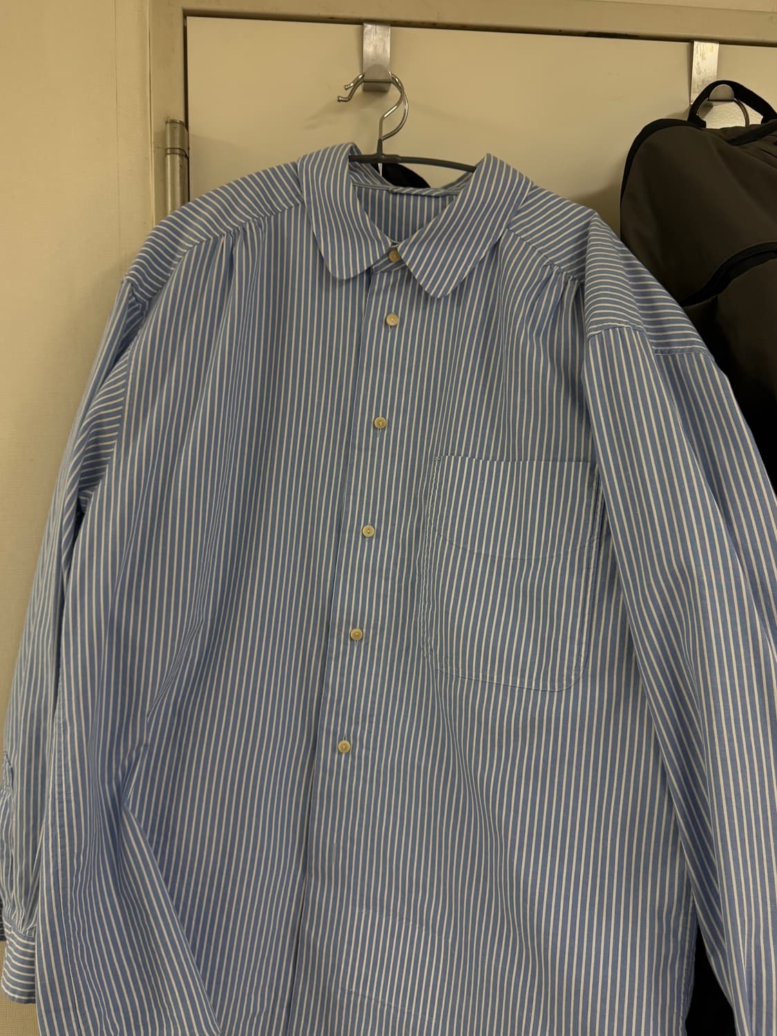 도큐먼트 블루 스트라이프 셔츠 상품이미지1