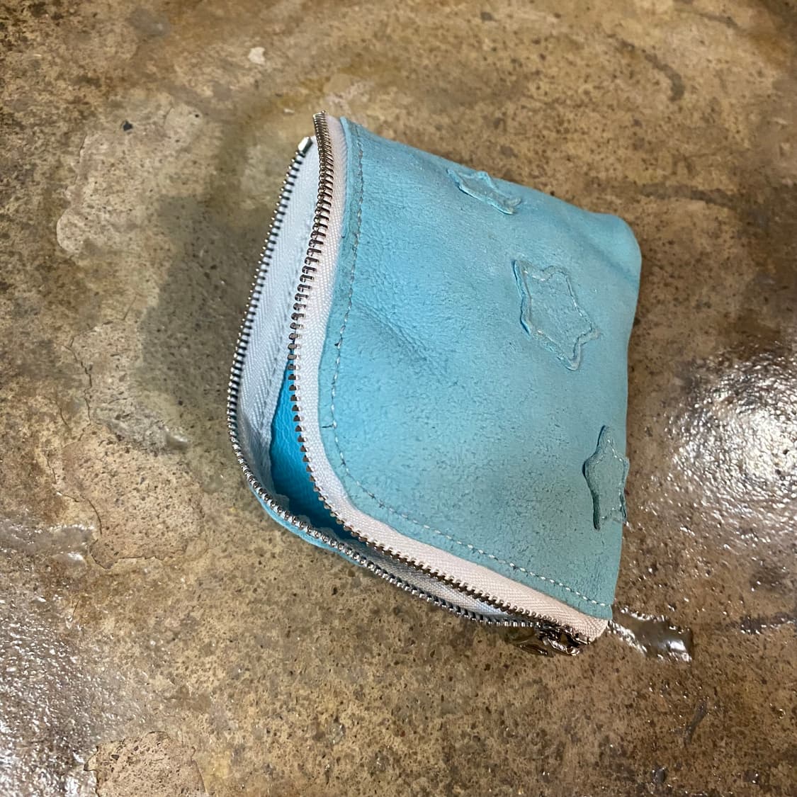 빈티지 고트스킨 미니 지퍼 지갑 상품이미지4