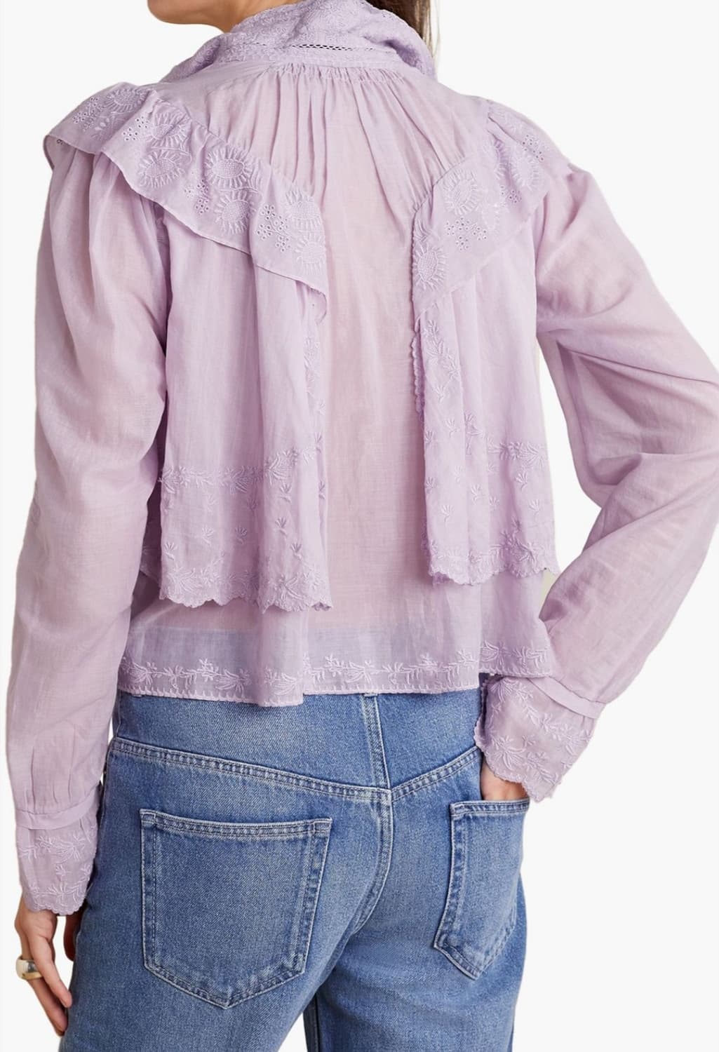 이자벨마랑 렐몬 블라우스 라일락 isabel marant 상품이미지3