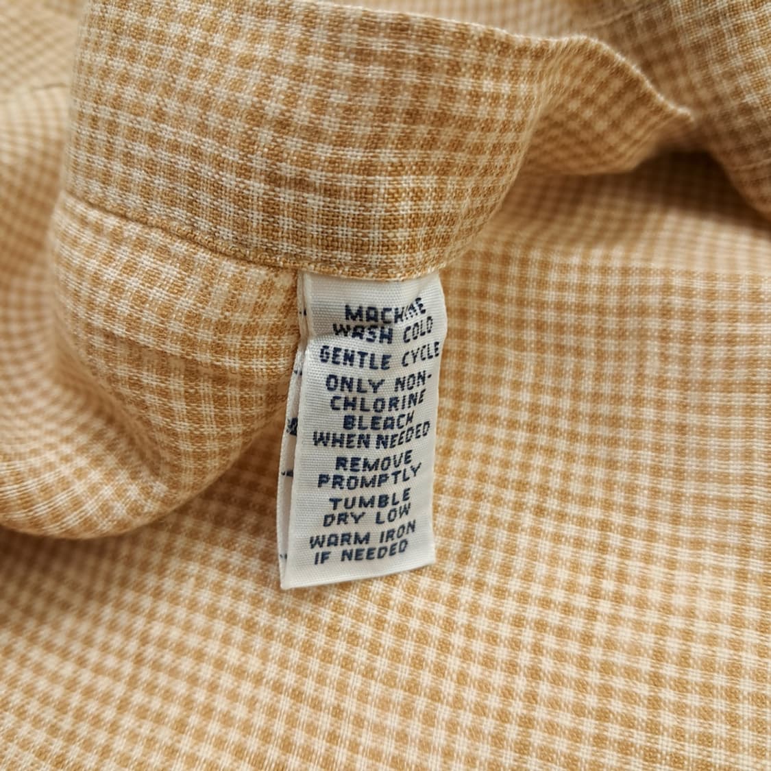 Cq675 6XL Big 폴로 랄프로렌 브라운 체크 린넨 반팔 셔츠 남방 상품이미지7