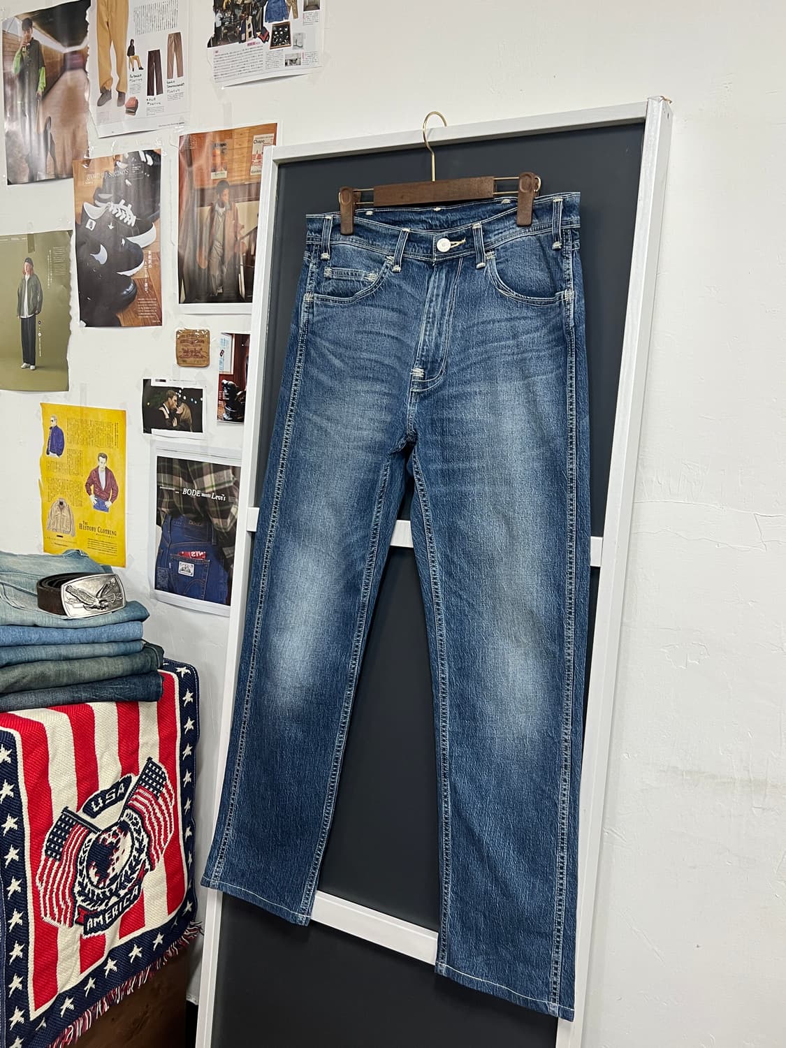 Levis Red 리바이스 레드 505 레귤러 스트레이트 데님 팬츠 상품이미지10