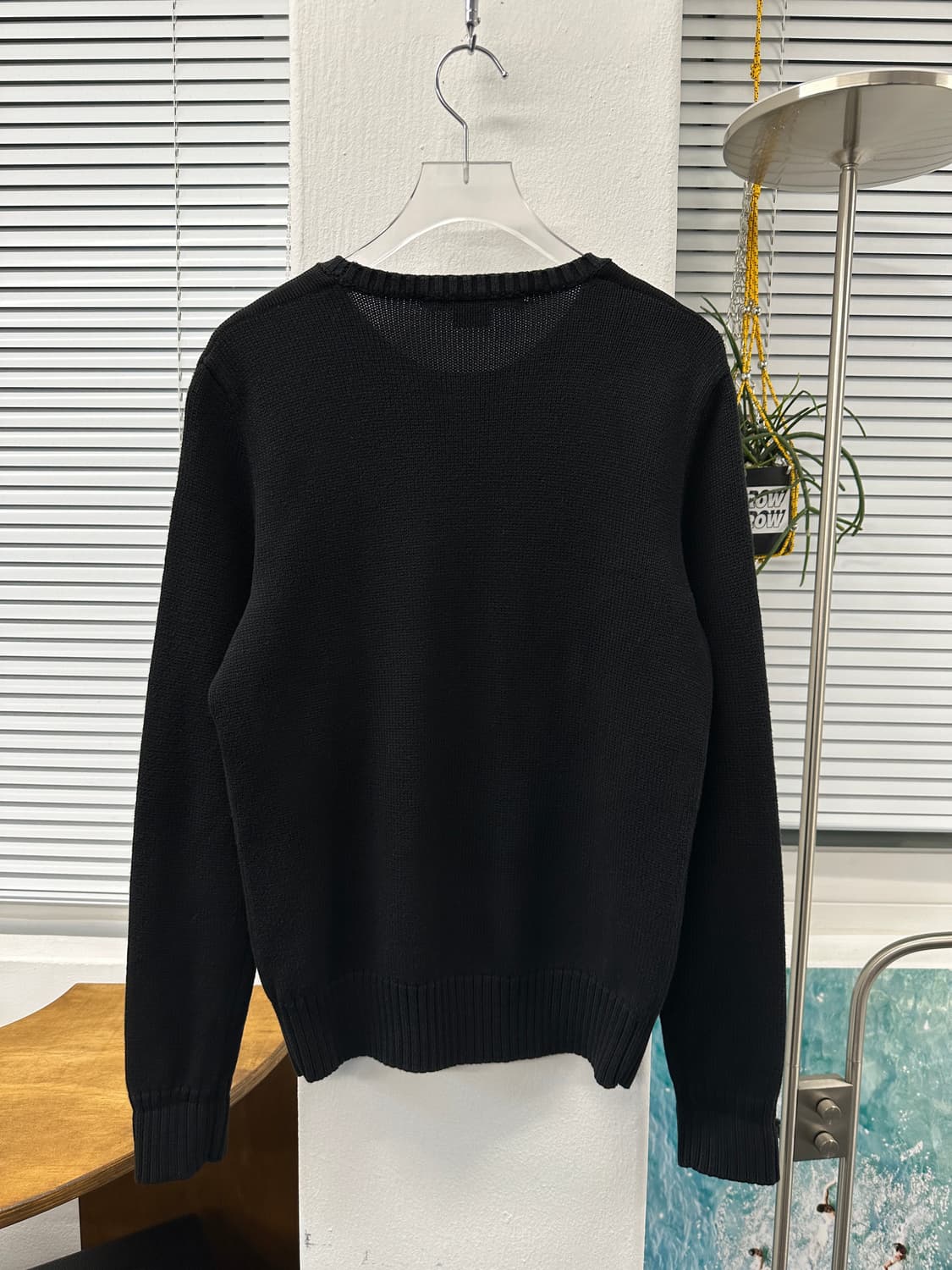 폴로 블랙 라운드 니트  상품이미지2